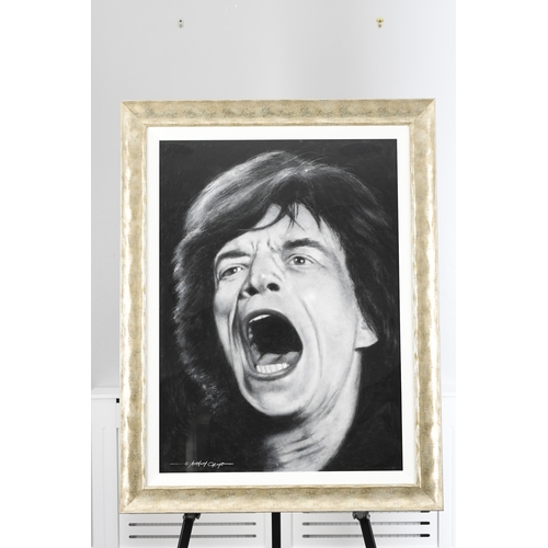 14 - Anthony Orme Original Painting of Mick Jagger