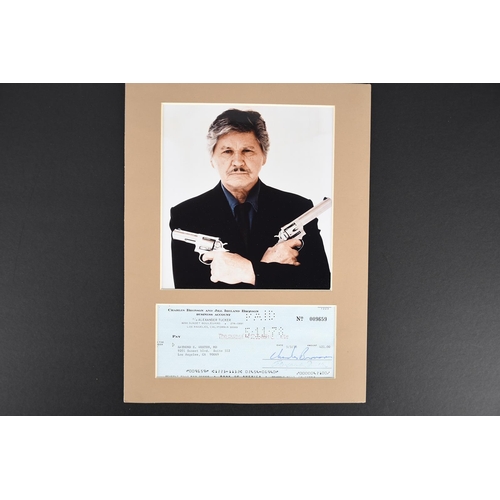 100 - CHARLES BRONSON Original signature