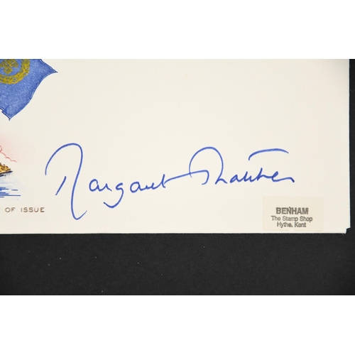 26 - Margaret Thatcher (1925 - 2013) Original Signature on first day cover.