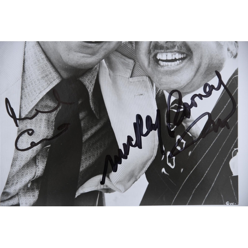 45 - MICHAEL CAINE & MICKEY ROONEY Original signatures