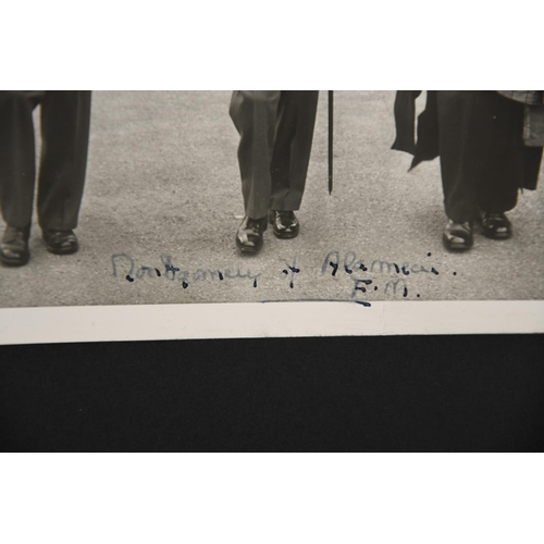 49 - Montgomery of Alamein. (1887 - 1976) Original Signature on photograph.