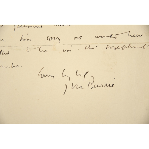 52 - J.M.Barrie (1860 - 1937) Original Handwritten Letter & Envelope.