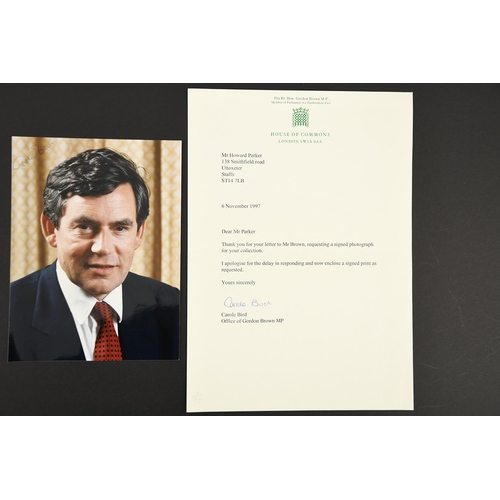 62 - Gordon Brown  (1951 - ) Original Signature on Photograph.