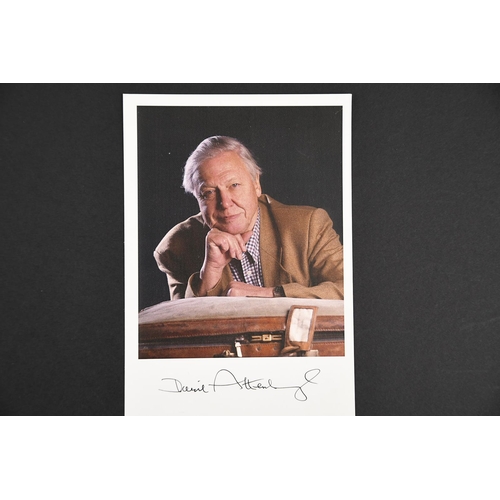 95 - David Attenborough (1926 - ) Original Signature on photograph