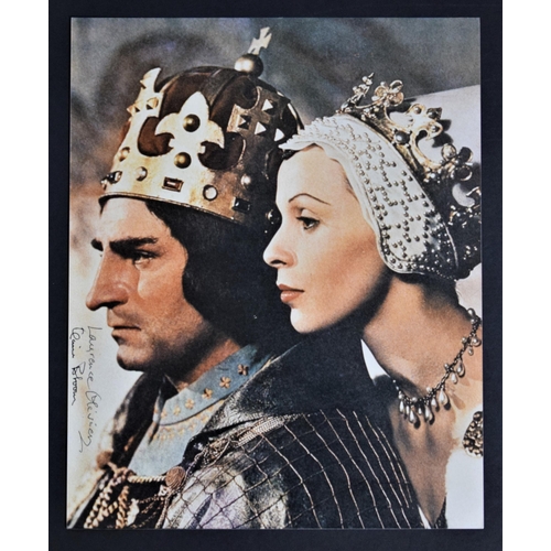 99 - LAURENCE OLIVIER & CLAIRE BLOOM Original signatures