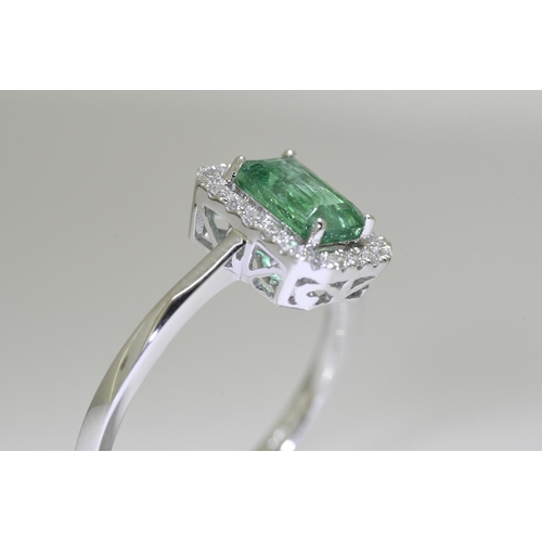 13 - Emerald & Diamond ring