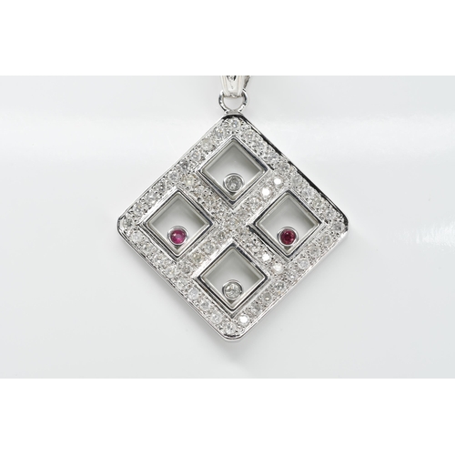 17 - Diamond & Ruby Pendant