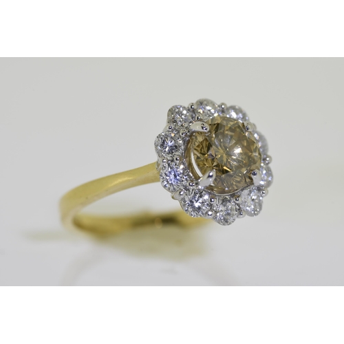 23 - 2.40 carat Fancy Colour Diamond Ring