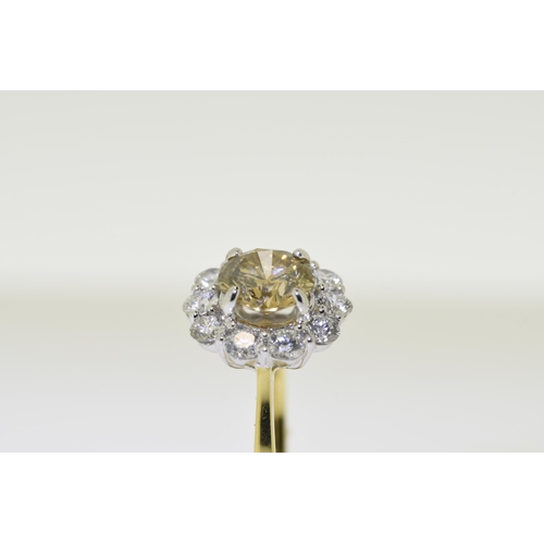 23 - 2.40 carat Fancy Colour Diamond Ring