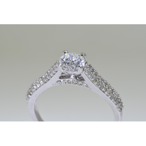 41 - 1.09 Carat Diamond Ring