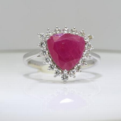 45 - 4.52 Carat Ruby & Diamond Ring