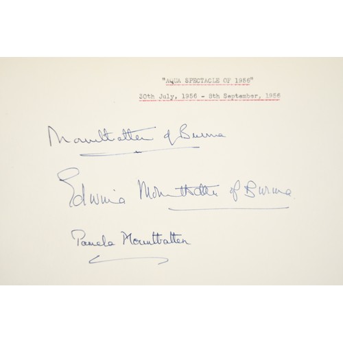 94 - Louis Mountbatten (1900 - 1979) Original Signature dated 1956