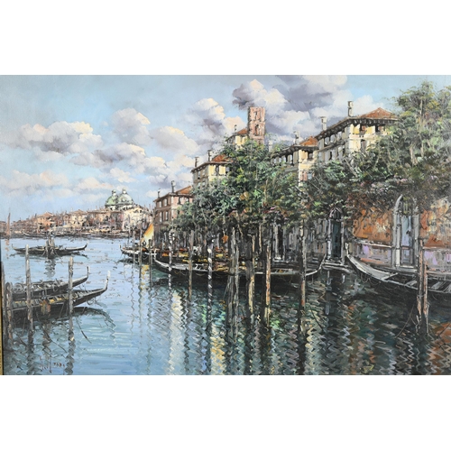 22 - Original Italian Oil on Canvas of Venice.