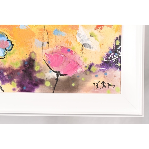 60 - Large Original Flower Painting