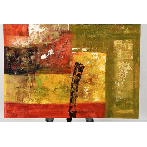 94 - Original Abstract Painting on Canvas Board