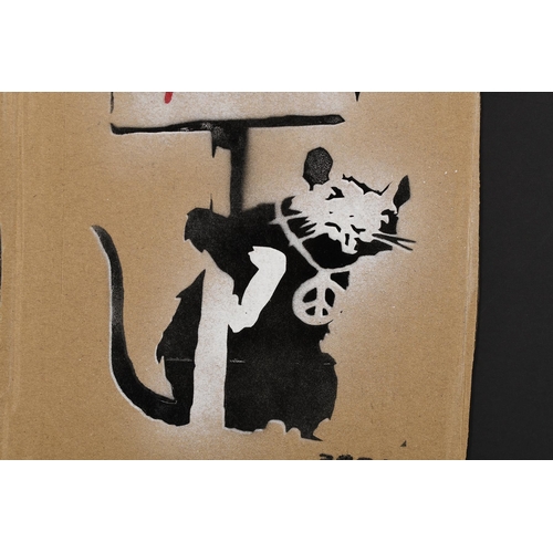 13 - Banksy Stencil and Aerosol