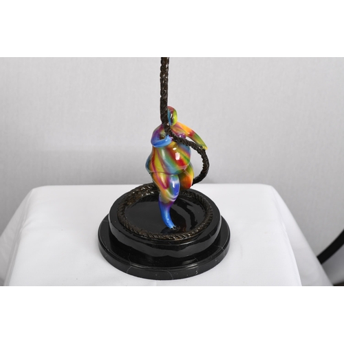 37 - 3ft Multicoloured Bronze Art Sculpture