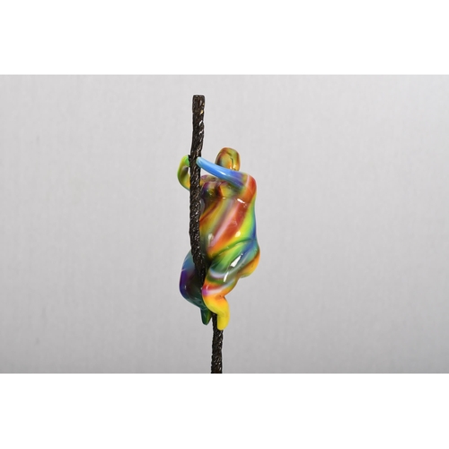 37 - 3ft Multicoloured Bronze Art Sculpture