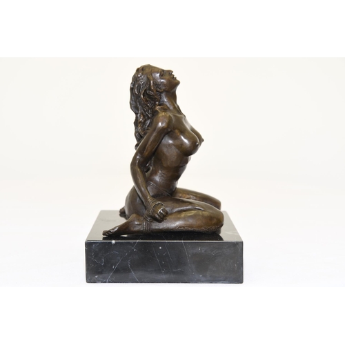 54 - Bronze Lady Figurine