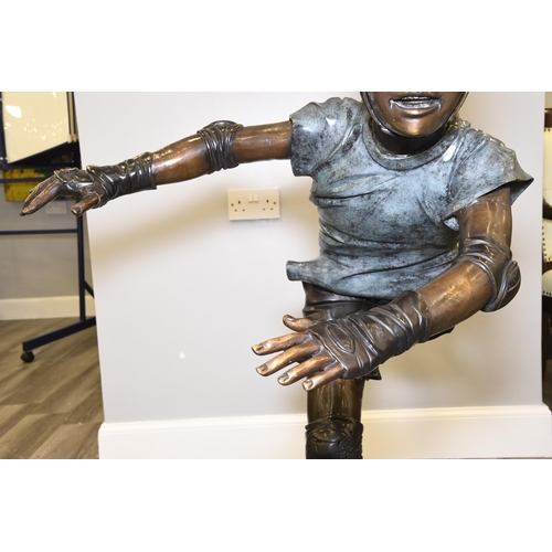 61 - 4ft Heavy Bronze Art Sculpture