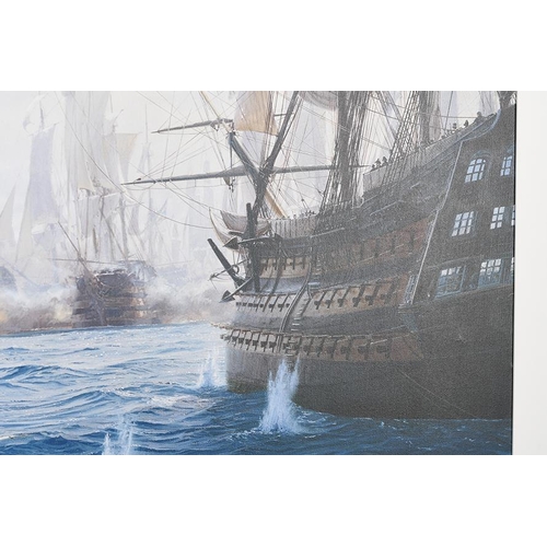 68 - Framed Limited Edition on Canvas by World Renowned Marine Artist Steven Dews 