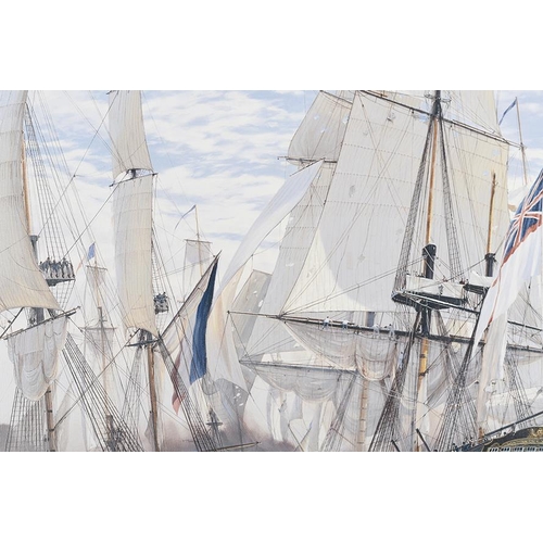 68 - Framed Limited Edition on Canvas by World Renowned Marine Artist Steven Dews 