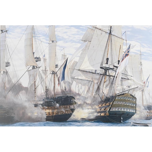 68 - Framed Limited Edition on Canvas by World Renowned Marine Artist Steven Dews 