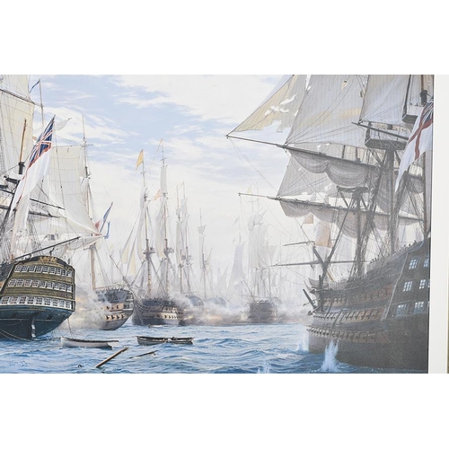 68 - Framed Limited Edition on Canvas by World Renowned Marine Artist Steven Dews 