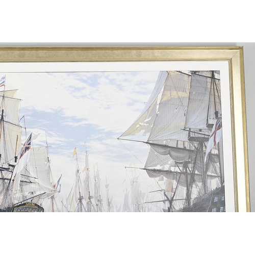 68 - Framed Limited Edition on Canvas by World Renowned Marine Artist Steven Dews 