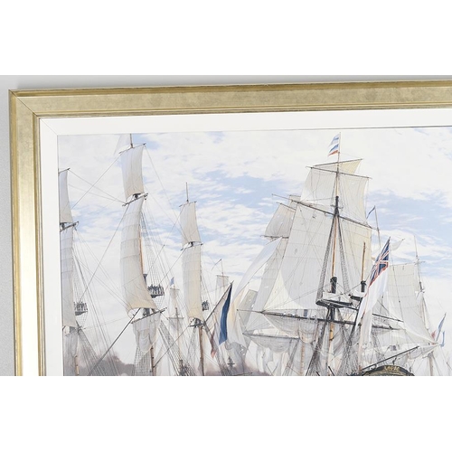 68 - Framed Limited Edition on Canvas by World Renowned Marine Artist Steven Dews 