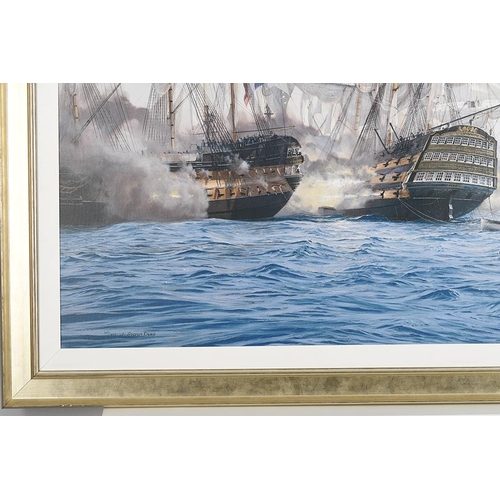 68 - Framed Limited Edition on Canvas by World Renowned Marine Artist Steven Dews 