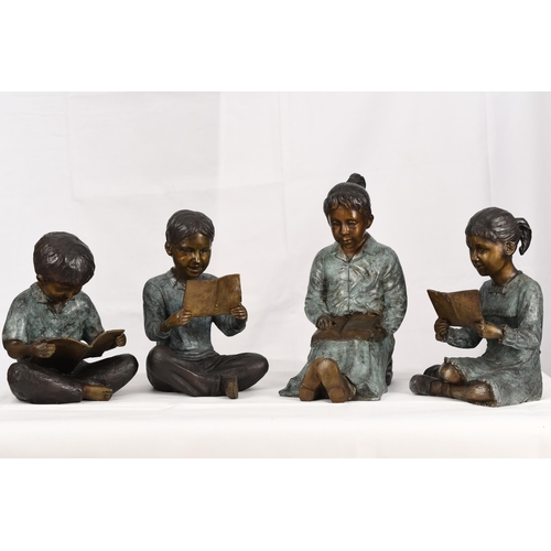 77 - Set of Four Bronze Figures