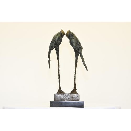 86 - Bronze Art Sculpture of Birds.