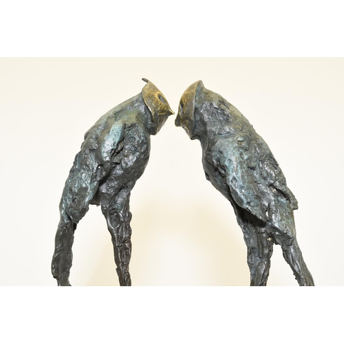 86 - Bronze Art Sculpture of Birds.