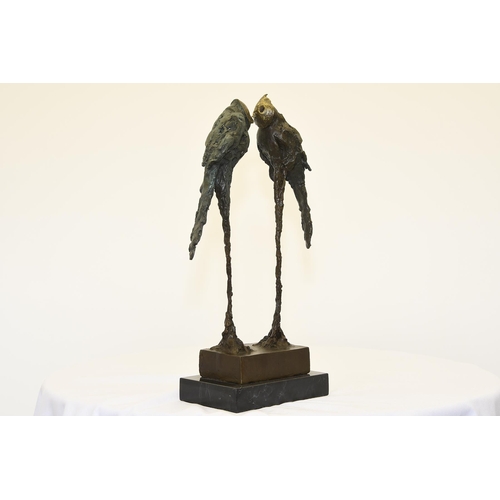 86 - Bronze Art Sculpture of Birds.