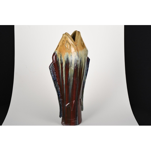 87 - Hand Made Fish Vase