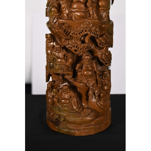 93 - Rare Intricate Sandalwood Wood Carving