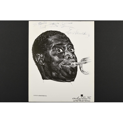 108 - LOUIS ARMSTRONG (1901-1971) Original signature