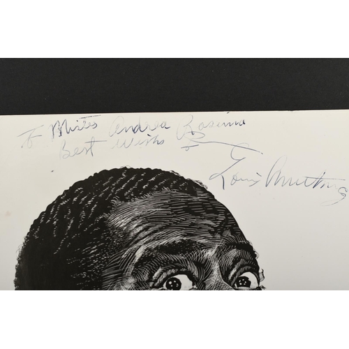 108 - LOUIS ARMSTRONG (1901-1971) Original signature