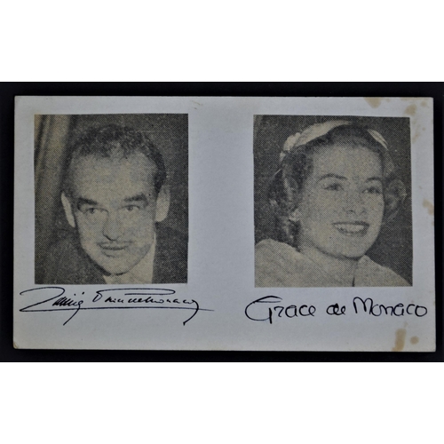 110 - GRACE de MONACO & PRINCE RAINIER Original signatures