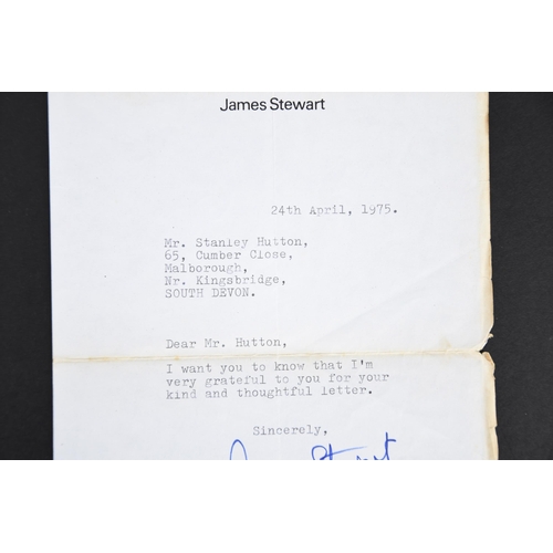 13 - JAMES STEWART Original signature