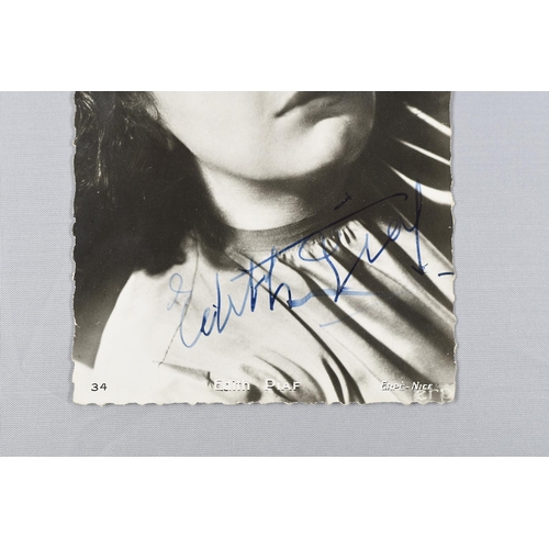 214 - EDITH PIAF (1915-1963) Original signature