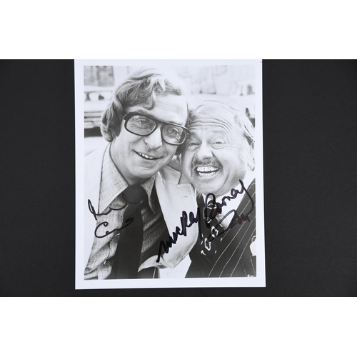 222 - MICHAEL CAINE & MICKEY ROONEY Original signatures