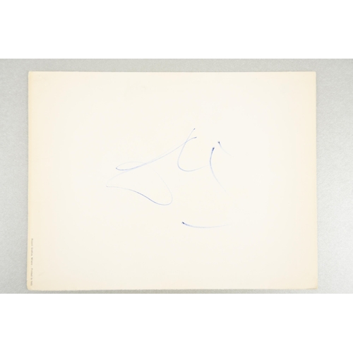 227 - Salvador Dali (1904 - 1989) Original Signature on folder.