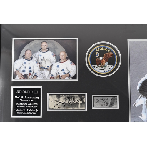 3 - Stunning Apollo Astronauts Presentation with 18 Original Signatures