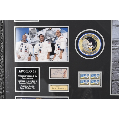 3 - Stunning Apollo Astronauts Presentation with 18 Original Signatures