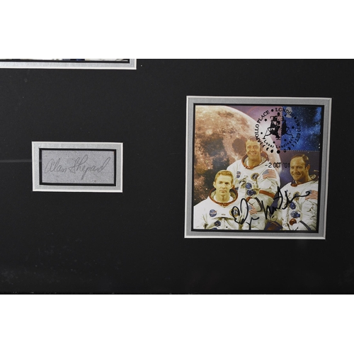 3 - Stunning Apollo Astronauts Presentation with 18 Original Signatures