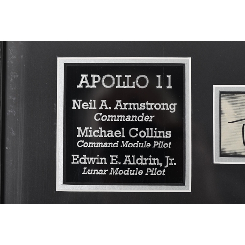 3 - Stunning Apollo Astronauts Presentation with 18 Original Signatures