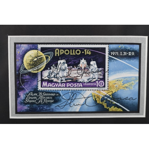 3 - Stunning Apollo Astronauts Presentation with 18 Original Signatures