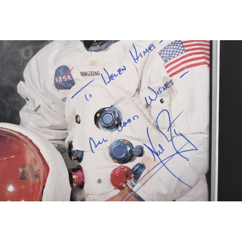 3 - Stunning Apollo Astronauts Presentation with 18 Original Signatures